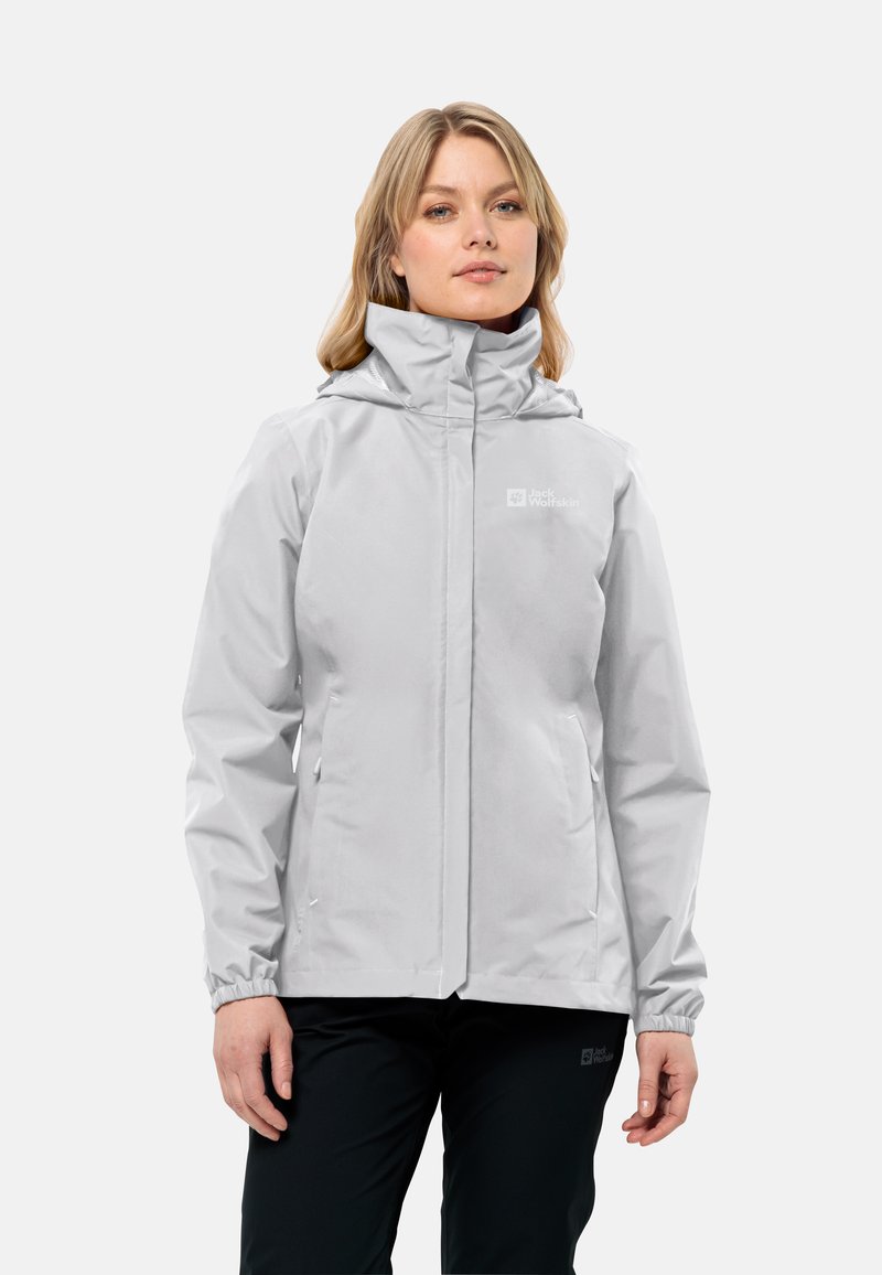Jack Wolfskin STORMY POINT 2L JACKET - Hardshell jacket - cool grey