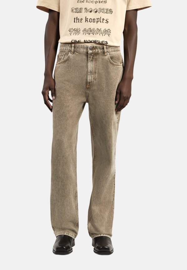 Flared Jeans - olive