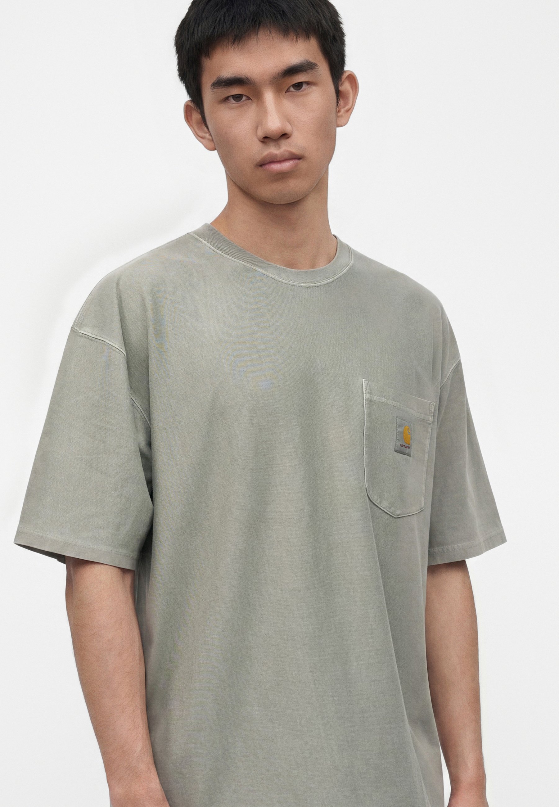 Carhartt WIP LOOSE POCKET - Basic T-shirt - shady green garment