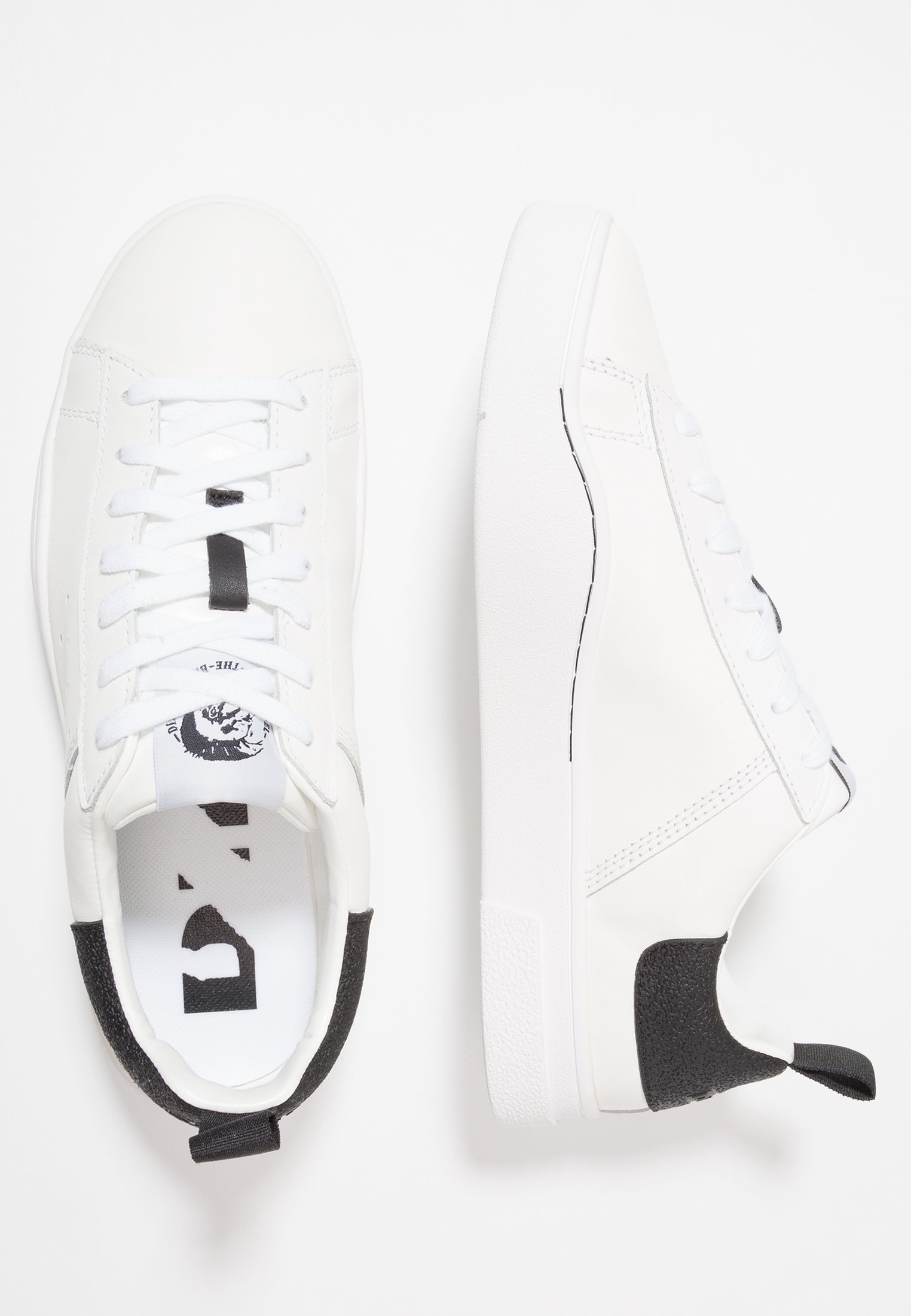 Diesel S-CLEVER LOW - Sneakers basse - weiss/schwarz/bianco - Zalando.it