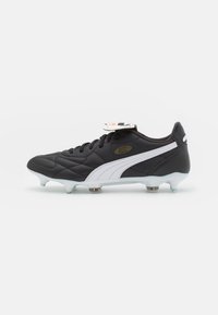 Puma - KING TOP MXSG - Becsavarozható szegecses futballcipő - black/white/gold Miniatűr kép 1