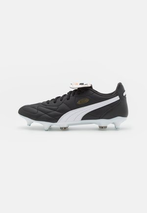 KING TOP MXSG - Botas de fútbol para terrenos blandos - black/white/gold