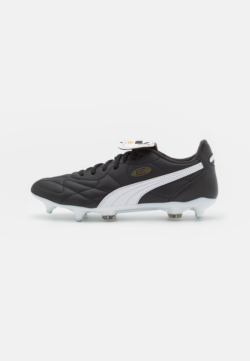 Puma - KING TOP MXSG - Becsavarozható szegecses futballcipő - black/white/gold, Nagyítás