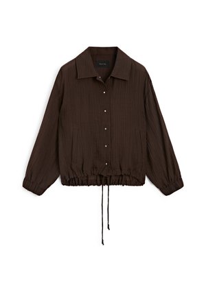 Massimo Dutti FLOWING - Bomberjacks - dark brown