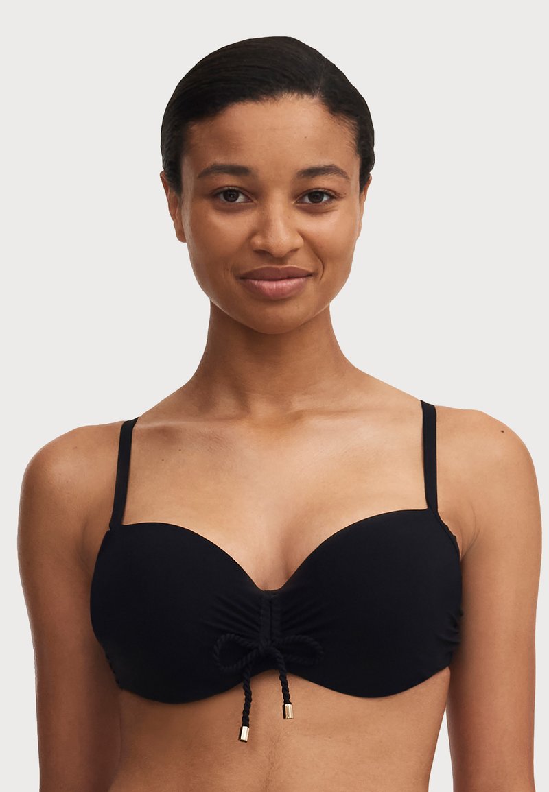 Chantelle INSPIRE HALF CUP MEMORY BRA Top de bikini black/negro