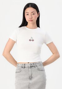 Vero Moda VMLILO BOX - Marškinėliai su spaudiniu - snow white