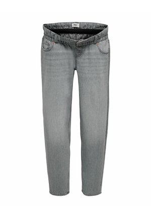 OLMLUMI GESCHNITTEN - Džíny Straight Fit - medium grey denim