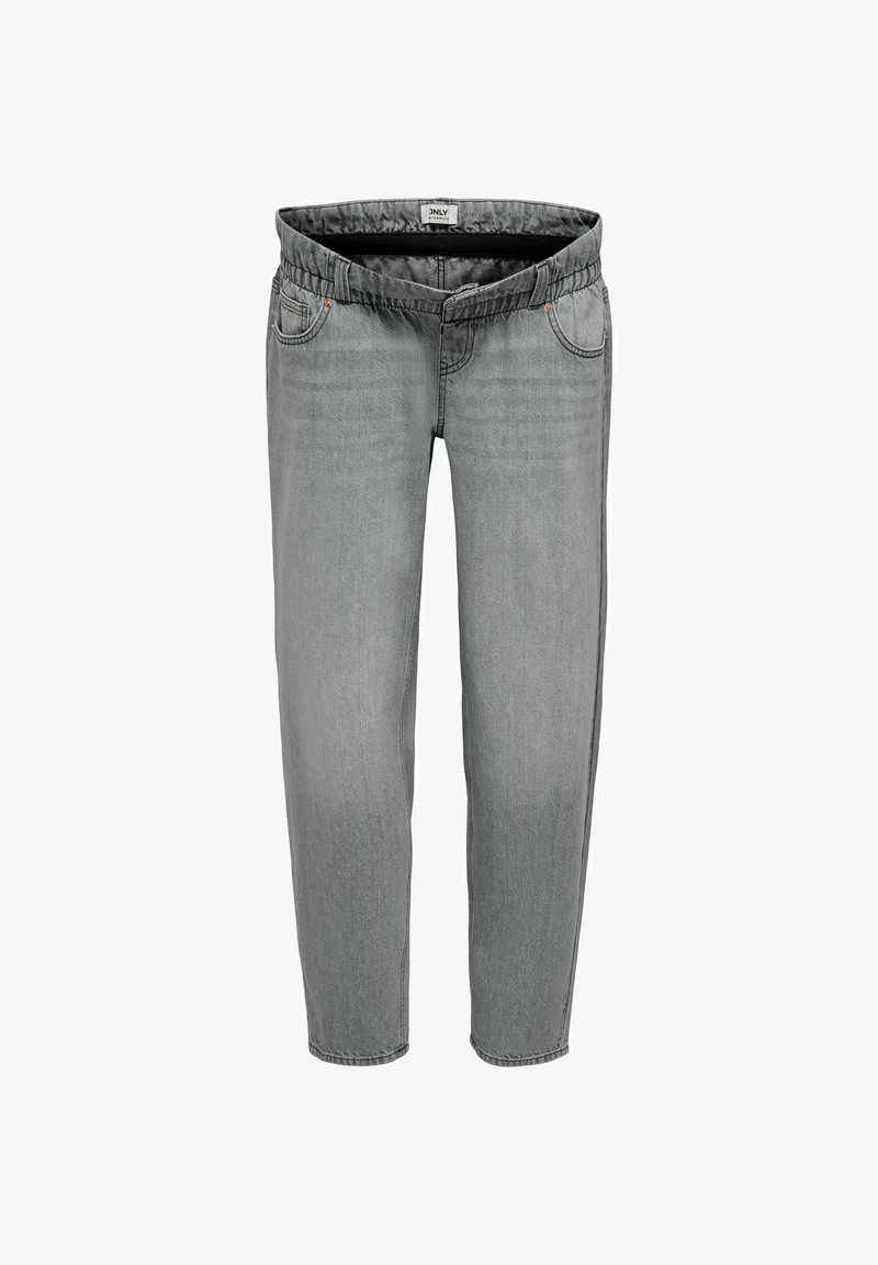 Hallid hallid denim-püksid elastse vöökohaga, viis taskut ja vabalt langev lõige. Omab minimaalset pleekimist ja õmblusaktsente.