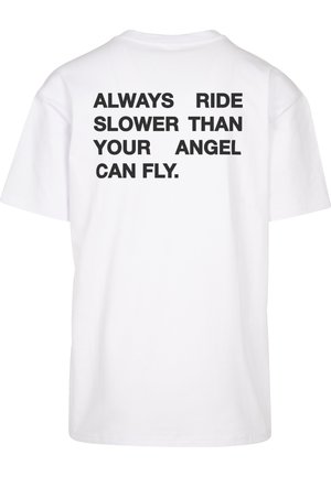 Upscale by Mister Tee, UNISEX MOTO GT OVERSIZE - Print T-shirt - white