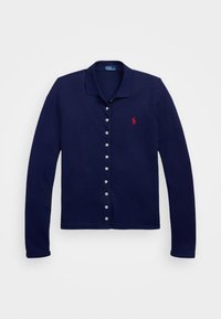 BUTTONED PLACKET LONG SLEEVE POLO SHIRT - Camicia - newport navy