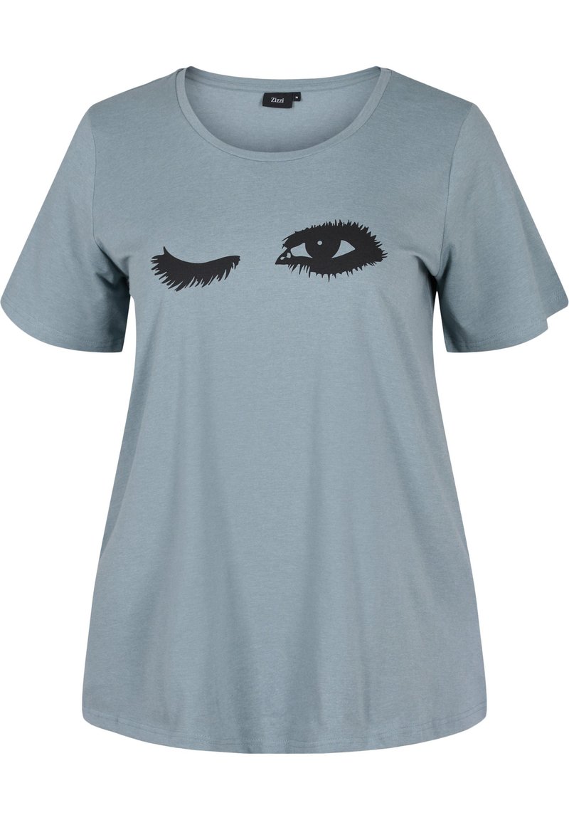 Damen Nachthemden | Zizzi SCHLAF MIT KURZEN ÄRMELN UND PRINT Nachtwäsche Shirt trooper eyes/grau - XG91136 Damen Nachthemden | Zizzi SCHLAF MIT KURZEN ÄRMELN UND PRINT Nachtwäsche Shirt trooper eyes/grau - XG91136