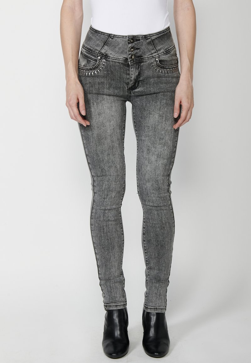 Koroshi Testhezálló fazon - denim gris grey denim