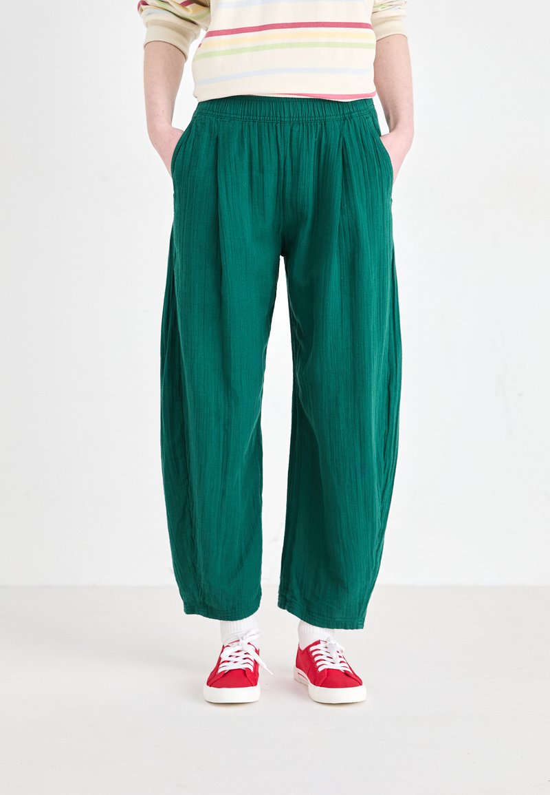 GAP WIDE LEG EASY PANT GAUZE - Pantaloni - rain forest