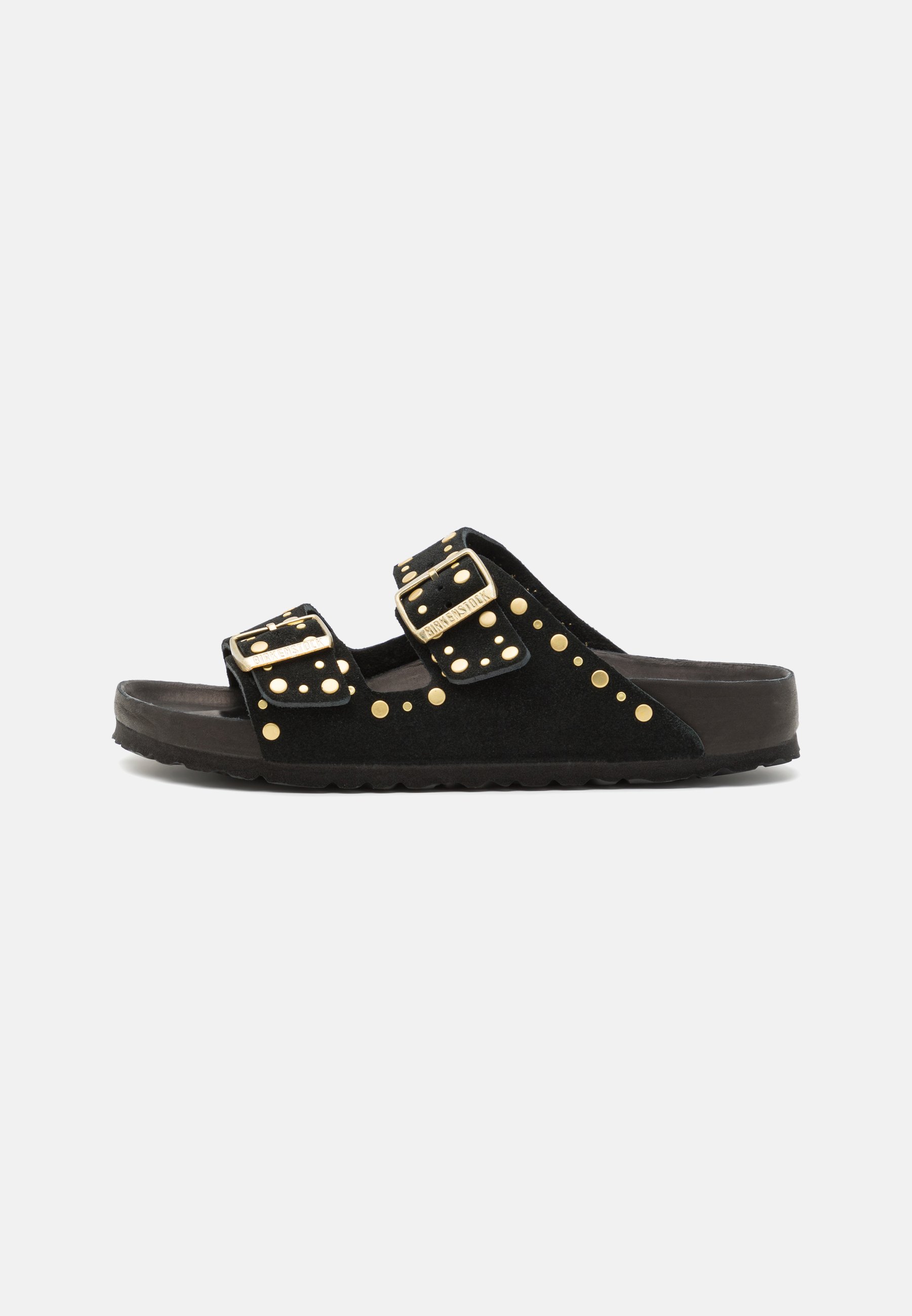 Birkenstock ARIZONA RIVET NARROW - Sandales - black/melns - Zalando.lv