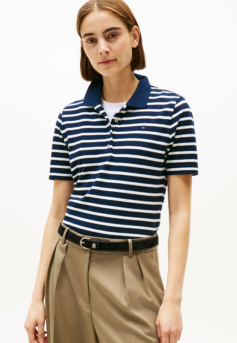 Tommy Hilfiger - Poloshirt - dark night navy  ecru stp, Vergrößern