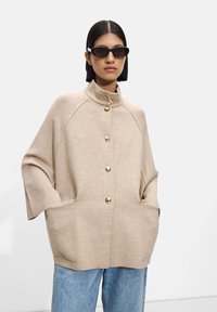 PARFOIS - PONCHO WITH HIGH NECK - Cardigan - camel Thumbnail Image 1