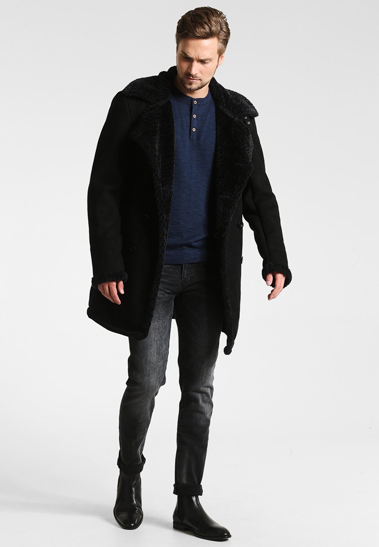 INDICODE JEANS JOVANI - Krótki płaszcz/czarny - Zalando.pl