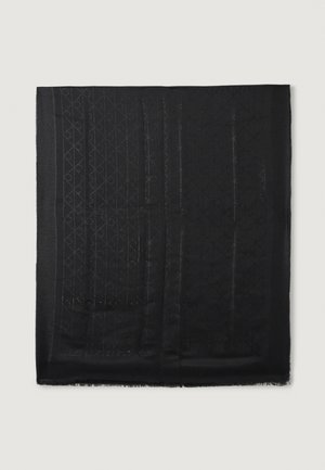 EMBLEM SHINE SCARF UNISEX - Sall - black/gunmetal