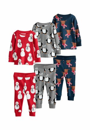 Next, REGULAR FIT - XMAS SNUGGLE 3 PACK   - Nachtwäsche Set - red