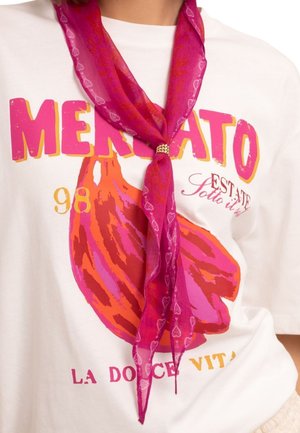 My Jewellery, PINK SCARF WITH RED PAISLEY PRINT - Bufanda - roze