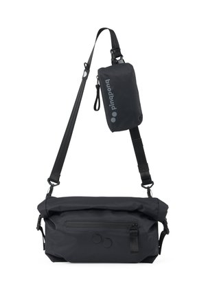 pinqponq AKSEL SHOULDER BAG BLACK - Umhängetasche - pure black