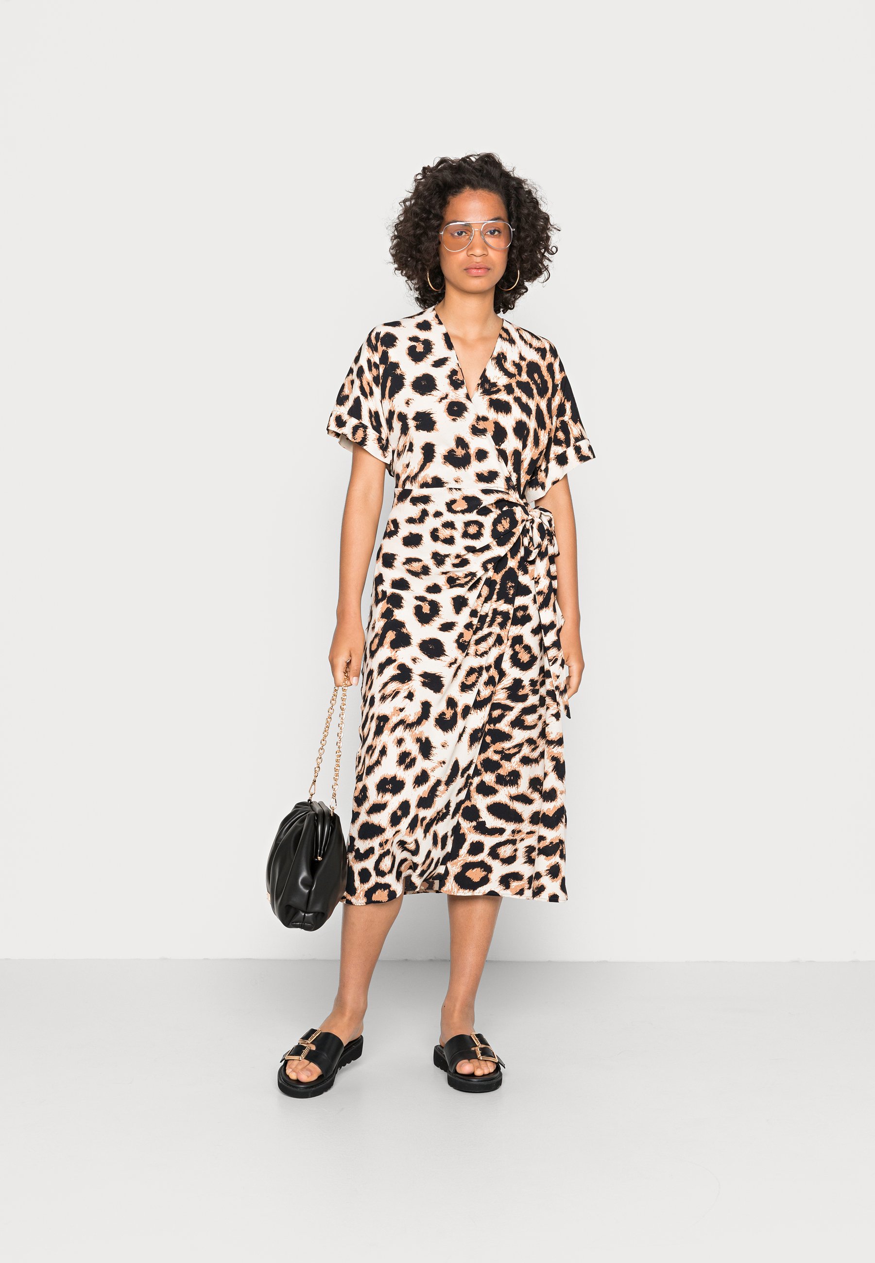 Vero Moda VMULINA CALF WRAP DRESS - Day 