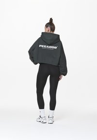 Pegador - SKEI LOGO OVERSIZED CROPPED HOODIE - Ikdienas džemperis - washed sage green Miniatūras attēls 1