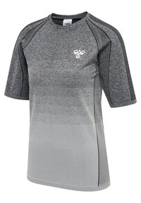 Hummel T-shirts print - black melange