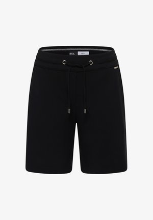 Cecil, WIDE-LEG SHORTS IN A LOOSE FIT - Verryttelyhousut - black