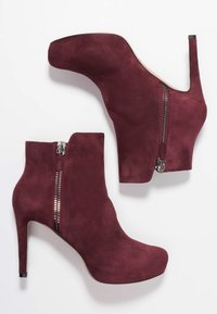 Pura Lopez Botines de tacón - bordeaux