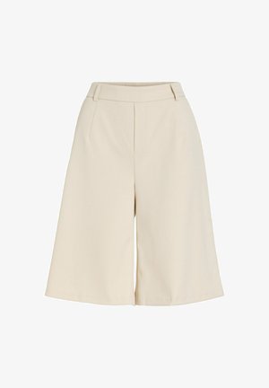 VILA, BERMUDA SHORTS VIVARONE HIGH WAIST - Šortky - birch