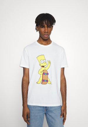 BART SKATE UNISEX TEE - Triko s potiskem - white