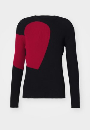 MOSCHINO MAGLIA - Strickpullover - fantasia nero