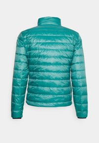 Blauer Casaco de penas - light blue