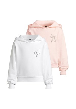 Luvtröja - white pink