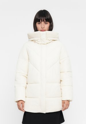 ELEONOR HOODIE PUFFER - Winter coat - cream white