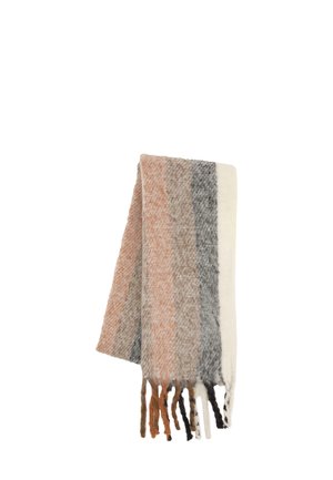 SOFT TOUCH STRIPED WITH FRINGING - Sciarpa - ochre