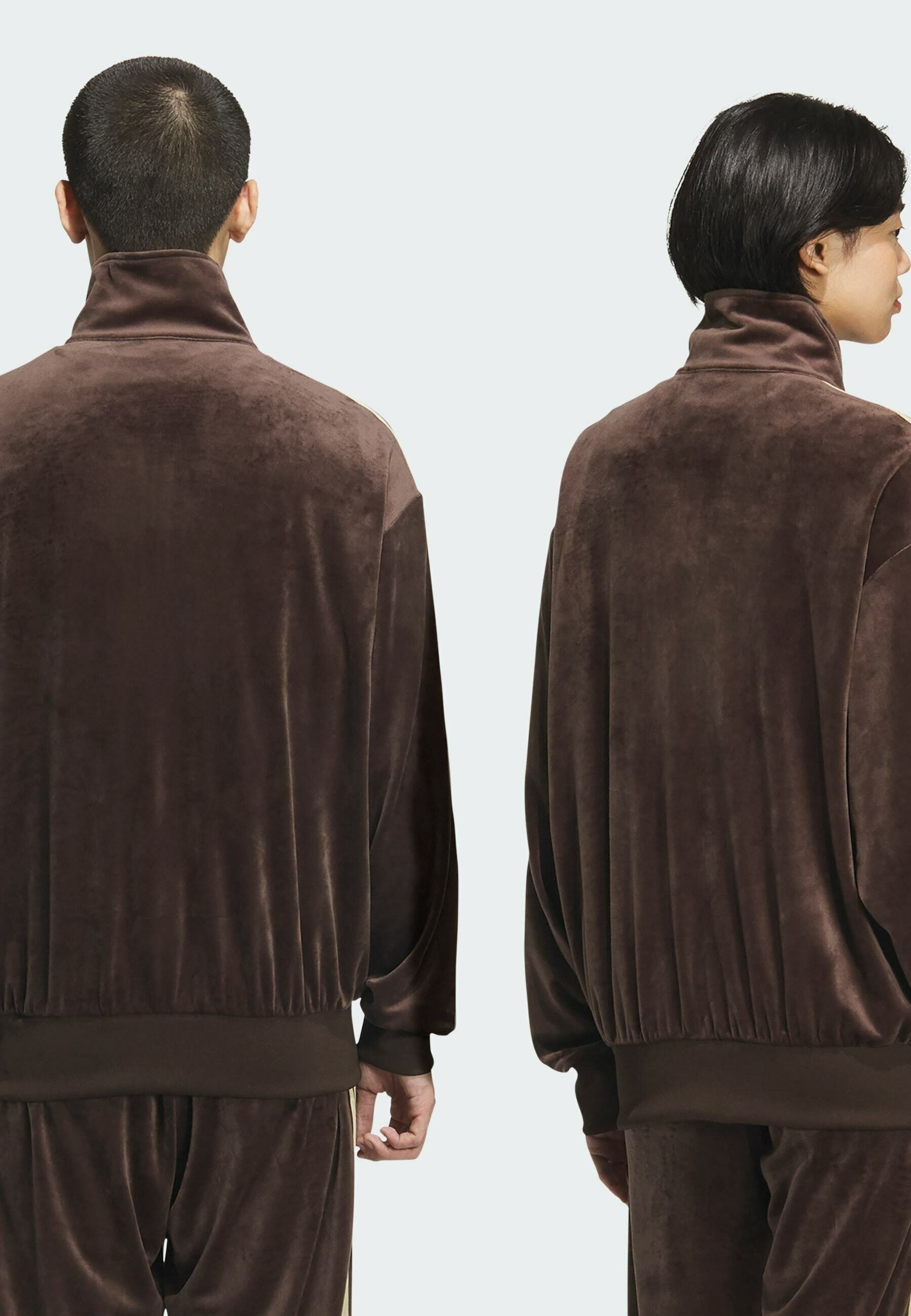adidas Originals TRACK - Zip-up sweatshirt - dark brown - Zalando