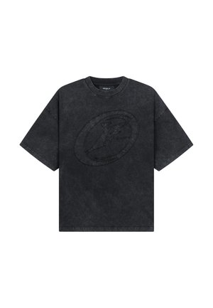 FAVELA, F PATCH T-SHIRT - Camiseta estampada - black washed