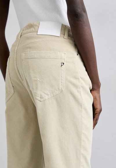 Dondup KOONS JEWEL BUTTON - Pantaloni - avory