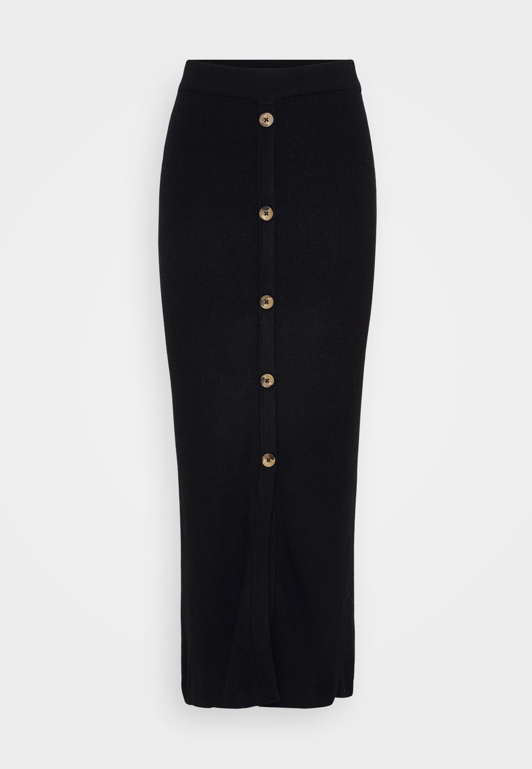 ONLY Tall ONLIBI BUTTON SKIRT - Maxi skirt - black - Zalando.ie