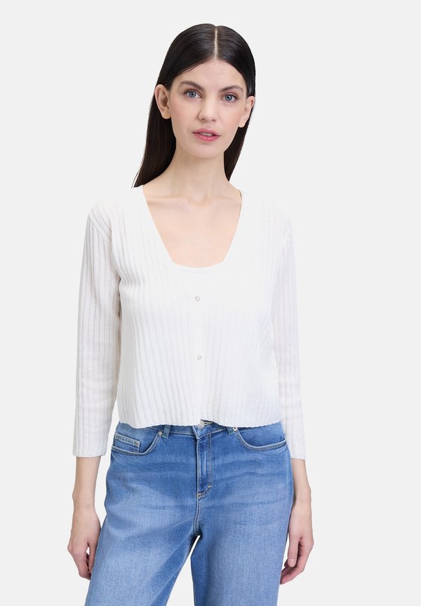 FAÇON À MANCHES 3/4 - Strickjacke - pumice stone