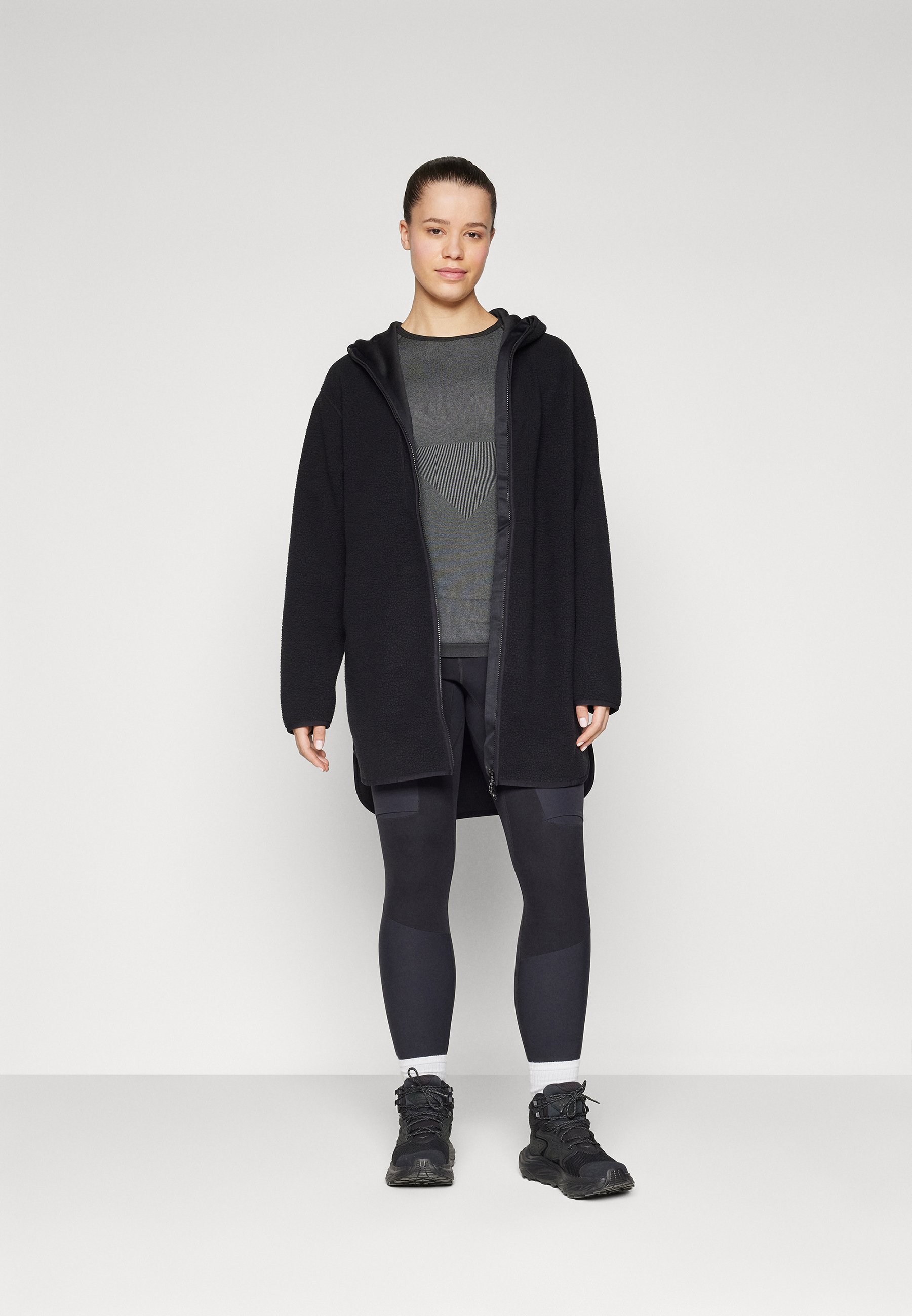 Peak Performance LONG ZIP - Fleece jacket - black - Zalando.ie