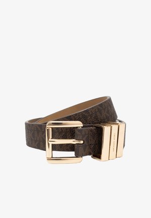 Michael Kors, MICHAEL MICHAEL KORS 25MM LOGO BELT - Cinturón - dark brown