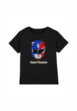 Cotton Soul POWER RANGERS SPLICED HEAD  - Print T-shirt - black