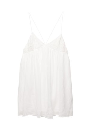PULL&BEAR STRAPPY  - Dnevna haljina - white