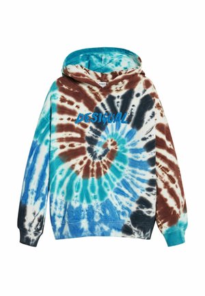 TIE-DYE LOGO - Felpa con cappuccio - black