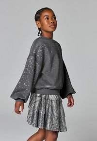smALLSAINTS SCATTER DIAMANTE EMBELLISHED  CREW  - Mikina - charcoal grey