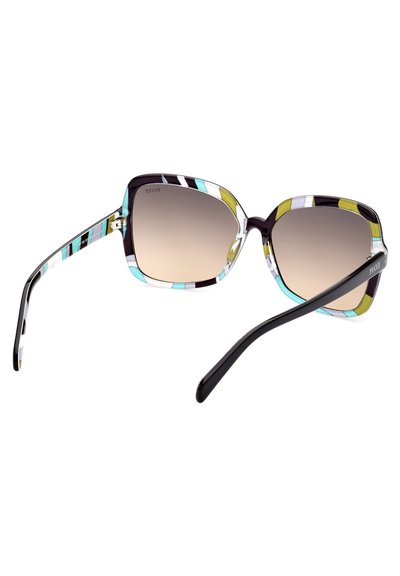 Emilio Pucci SCHMETTERLING - Zonnebril - glänzend schwarz