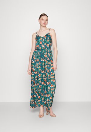 JDY JDYSYLVIE LIFE DRESS  - Μάξι φόρεμα - storm blue aop tropical